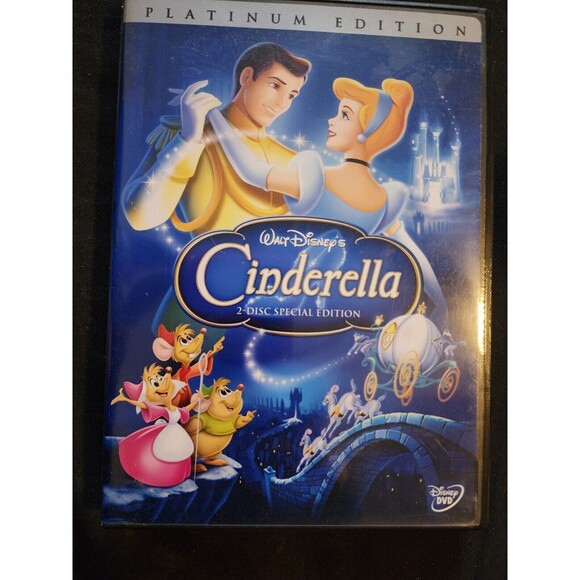 WALT DISNEY'S CINDERELLA PLATINUM 2-DISC SPECIAL EDITION ( DVD, 2005) W/CASE - Picture 1 of 2
